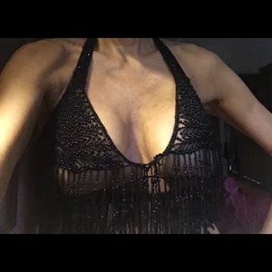 AMAZING, BEADED HALTER TOP, 1990’s, NYC!!